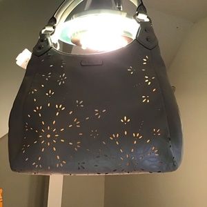 Coach Laser Cut Hobo Bag - Off-White